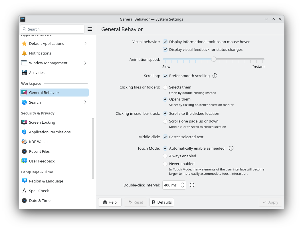 Debian 13 Trixie - System Settings